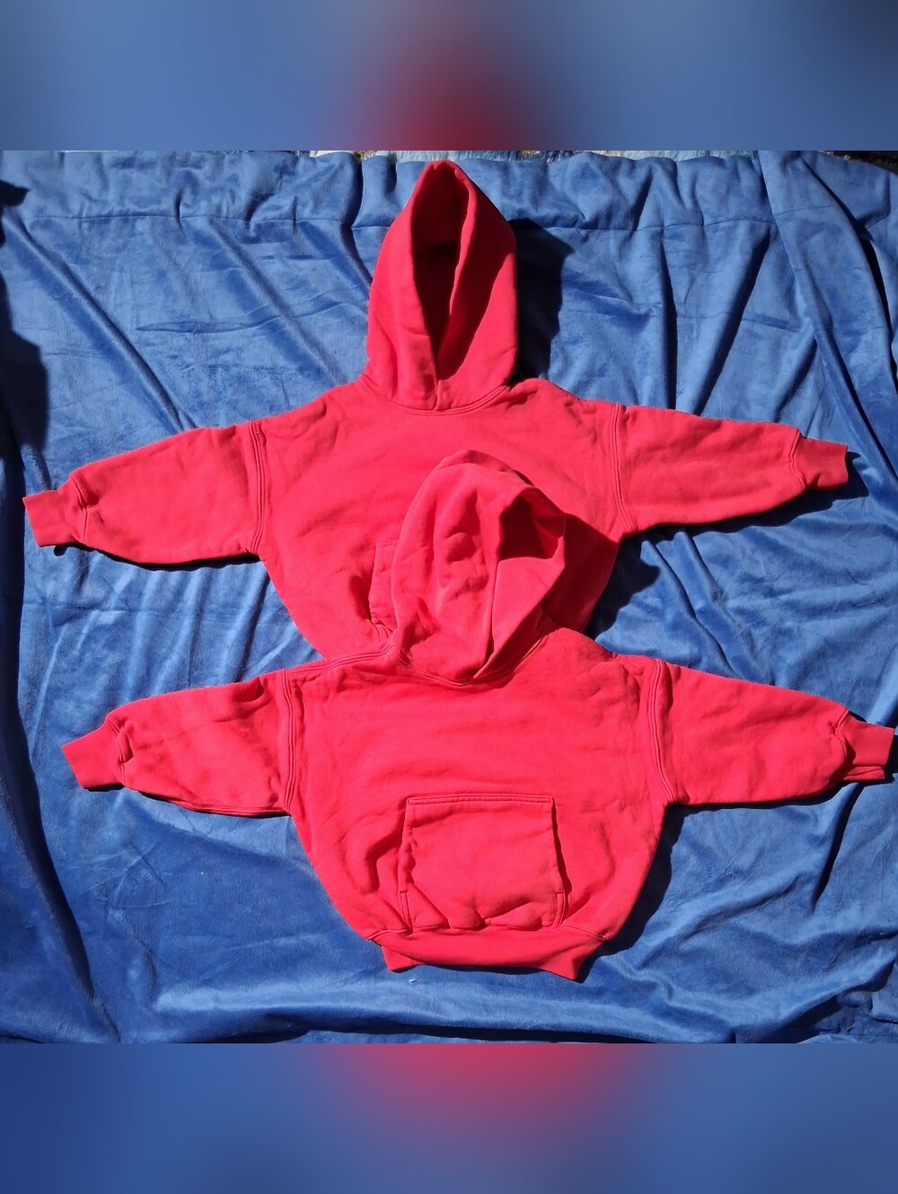 Yeezy-YZY Kids' Bright Red Pullover Hoodies - Twin Set